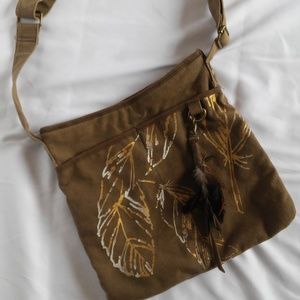 ROXY Military Green Cross Body Bag